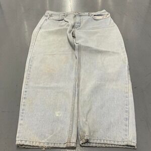 Vintage Jordin Light wash denim jeans with sick wash and patch